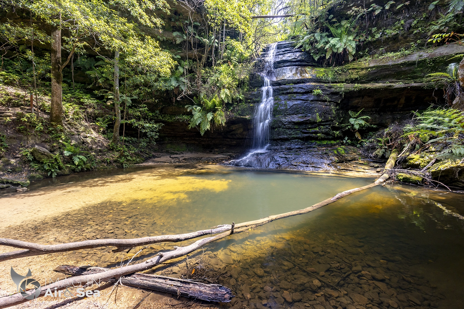 Photographie de la cascade de Cataract falls dans le parc des Blue Mountains