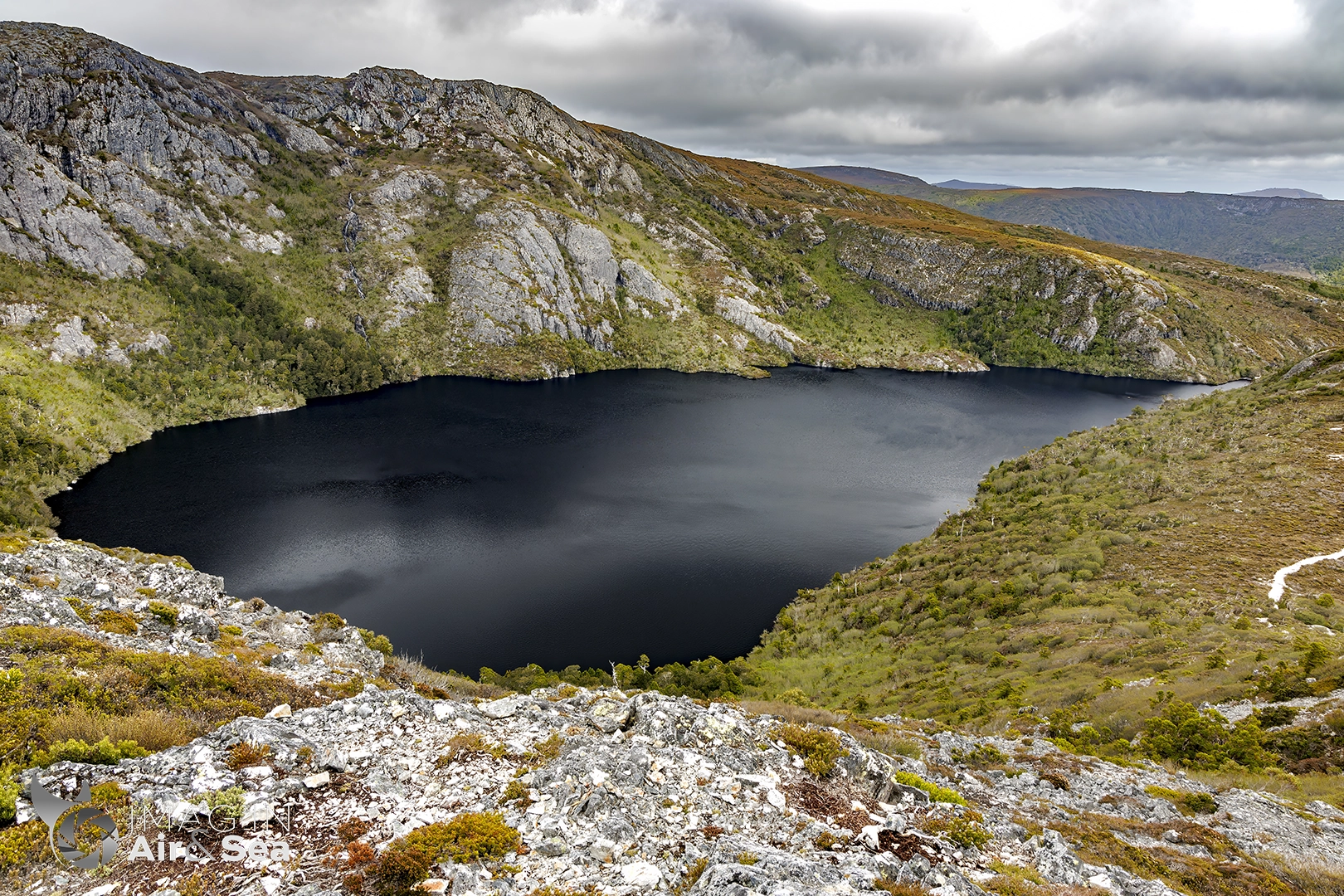 Photographie réalisé dans la montée vers Marion Lookout qui offre un superbe point de vue sur Crater Lake en Tasmanie.