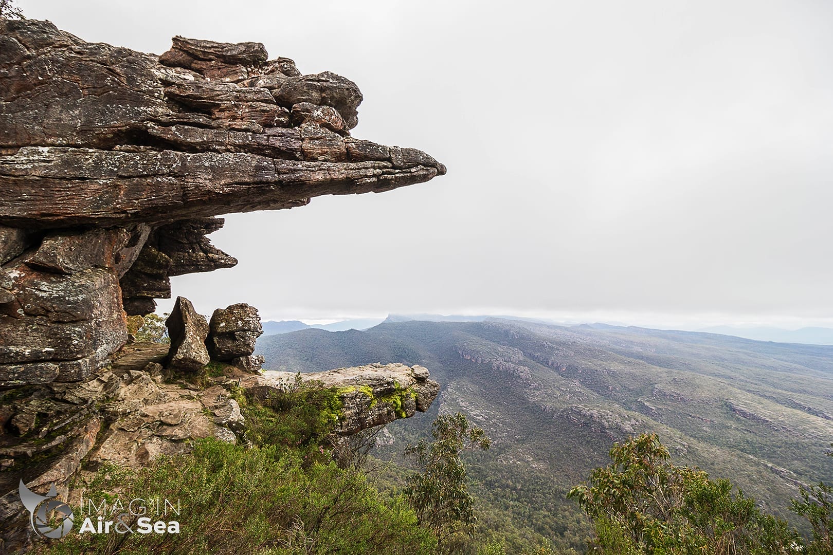 Photo du point de vue exceptionnel de The Jaws of Death dans les Grampians